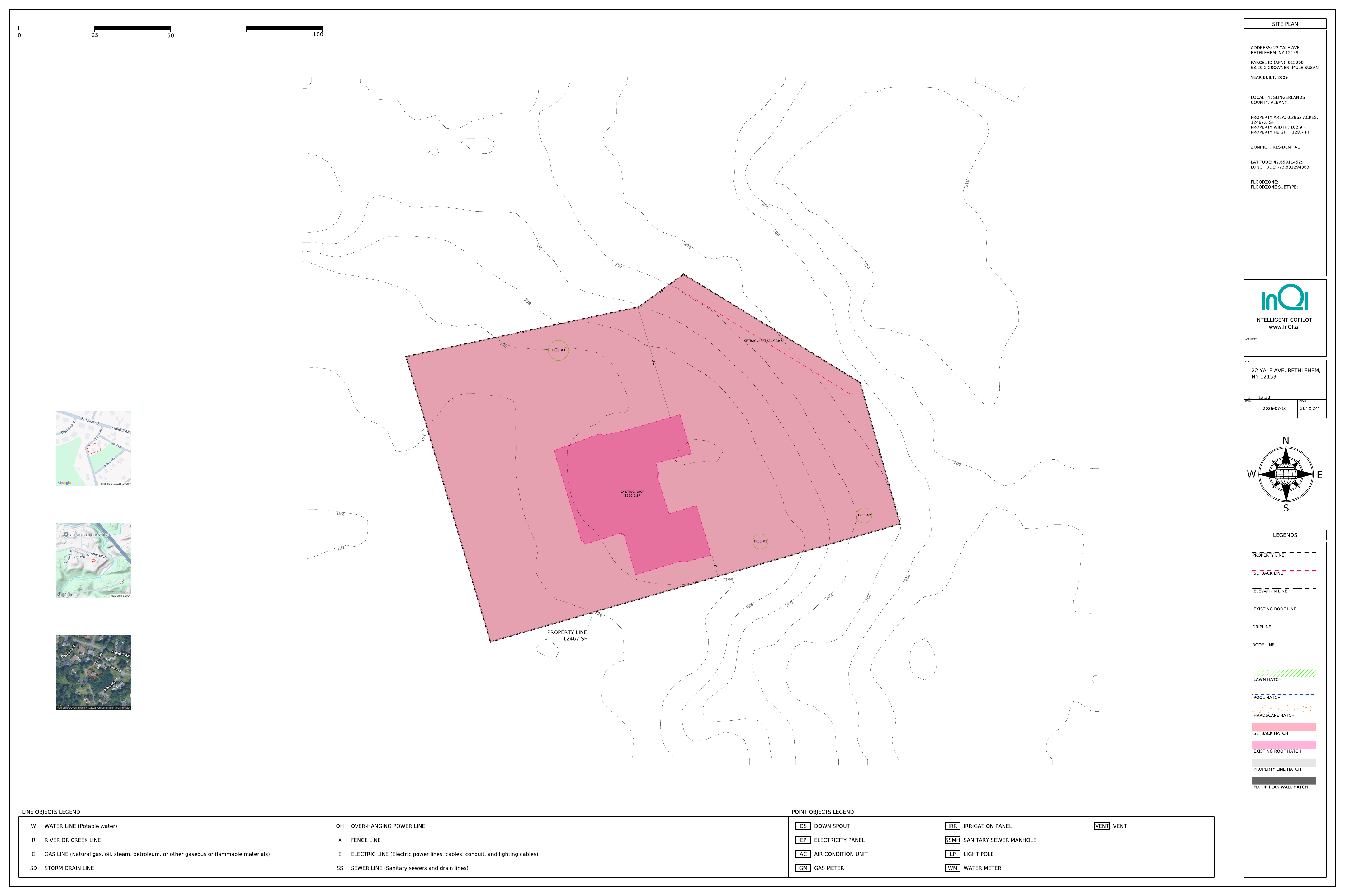 Scaled site plan · ARCH-D export