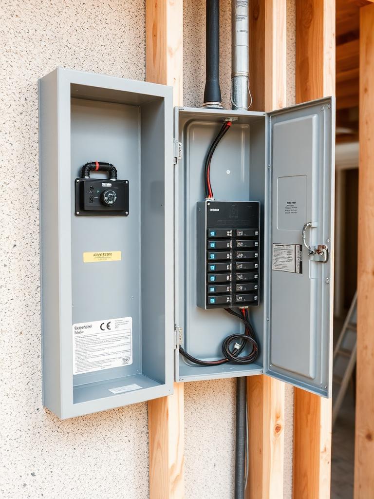 Electrical panel photographed on-site